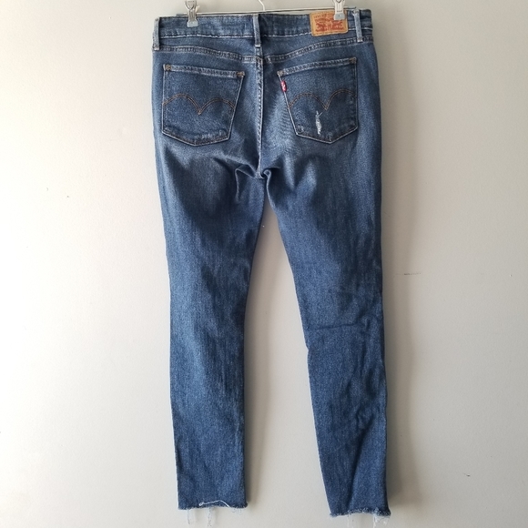 Levis 711 Skinny Distressed Jeans 29 - Picture 6 of 9